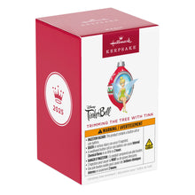 Load image into Gallery viewer, Disney Tinker Bell Trimming the Tree With Tink Ornament With Light