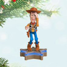 Load image into Gallery viewer, Toy Story Sheriff Woody Keepsake Ornament with Light & Sound