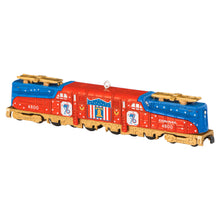 Load image into Gallery viewer, LIMITED QUANTITY - Lionel® Trains Conrail Bicentennial GG1 Locomotive With Gold Accents Metal Ornament