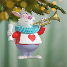 Load image into Gallery viewer, LIMITED QUANTITY - Disney Alice in Wonderland 75th Anniversary The White Rabbit Ornament