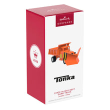 Load image into Gallery viewer, Hasbro® Tonka® State Hi-Way Dept Dump Truck Metal Ornament