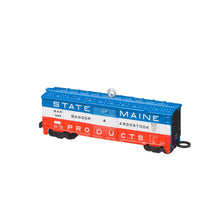 Load image into Gallery viewer, Lionel® Bangor & Aroostook State of Maine Boxcar Metal Ornament