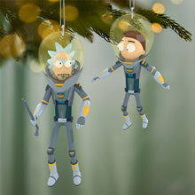 Load image into Gallery viewer, Rick and Morty "Get Back in the Car, Morty!" Ornaments, Set of 2