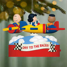Load image into Gallery viewer, The Peanuts® Gang Off to the Races! Musical Ornament With Motion