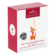 Load image into Gallery viewer, Dr. Seuss's How the Grinch Stole Christmas!™ Max the Reindeer Dog Ornament