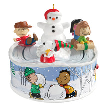 Load image into Gallery viewer, The Peanuts® Gang Let's Go Sledding! Musical Ornament With Light and Motion