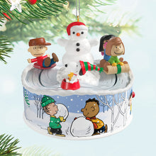 Load image into Gallery viewer, The Peanuts® Gang Let's Go Sledding! Musical Ornament With Light and Motion
