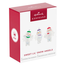 Load image into Gallery viewer, Mini Sweet Lil' Snow Angels Ornaments, Set of 3