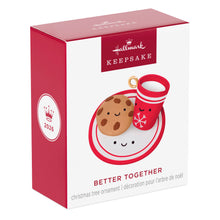 Load image into Gallery viewer, Mini Milk and Cookies Better Together Ornament, 0.75"
