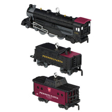 Load image into Gallery viewer, Mini Lionel® Pennsylvania Steam Locomotive Set Ornaments, Set of 3