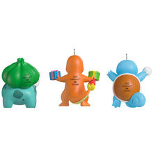 Load image into Gallery viewer, Mini Pokémon Squirtle, Charmander, Bulbasaur Ornaments, Set of 3