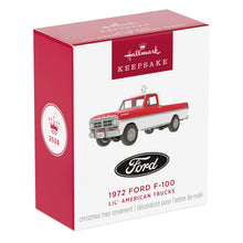 Load image into Gallery viewer, Mini Lil' American Trucks 1972 Ford F-100 2026 Metal Ornament, 0.75" - 4TH IN SERIES