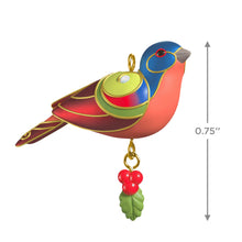 Load image into Gallery viewer, Mini Painted Bunting Ornament, 0.75"