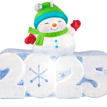 Load image into Gallery viewer, Mini A Snowy 2025 Ornament With Light