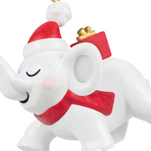 Load image into Gallery viewer, Mini Festive White Elephant Ornament