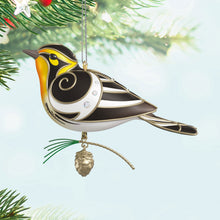 Load image into Gallery viewer, The Beauty of Birds Blackburnian Warbler Ornament- 21st in The Beauty of Birds  series.