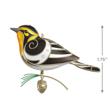 Load image into Gallery viewer, The Beauty of Birds Blackburnian Warbler Ornament- 21st in The Beauty of Birds  series.