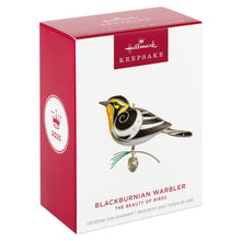 Load image into Gallery viewer, The Beauty of Birds Blackburnian Warbler Ornament- 21st in The Beauty of Birds  series.