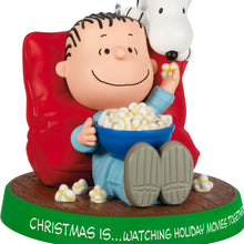 Load image into Gallery viewer, The Peanuts® Gang Christmas Is...Watching Holiday Movies Together Ornament - 3rd in series