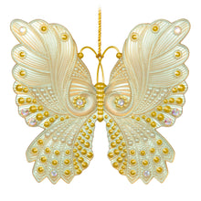 Load image into Gallery viewer, 2025 Gold Iridescent Butterfly Keepsake Ornament  -9th in the Brilliant Butterflies Keepsake Ornament series.