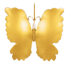 Load image into Gallery viewer, 2025 Gold Iridescent Butterfly Keepsake Ornament  -9th in the Brilliant Butterflies Keepsake Ornament series.