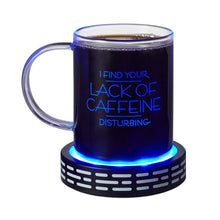 Load image into Gallery viewer, NEW-Star Wars Light-Up Darth Vader Holograph Mug front with lights