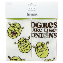 Load image into Gallery viewer, Shrek Ogres Are Like Onions Novelty Crew Socks