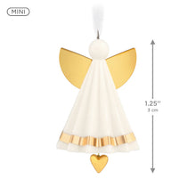Load image into Gallery viewer, Small White and Gold Angel Keepsake Ornament