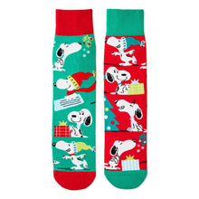 Load image into Gallery viewer, Peanuts® Snoopy Holiday Novelty Crew Socks