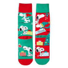 Load image into Gallery viewer, Peanuts® Snoopy Holiday Novelty Crew Socks