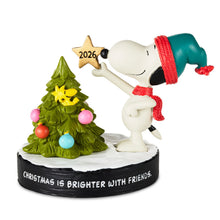 Load image into Gallery viewer, Snoopy Peanuts® Christmas Is Brighter With Friends 2026 Figurine, 5"