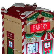 Load image into Gallery viewer, Magic Snowman Village Musical Bakery and Baker Tabletop Decorations With Light, Set of 2