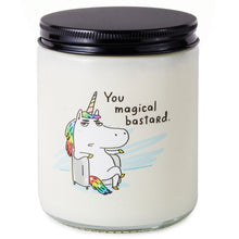 Load image into Gallery viewer, Unicorn You Magical Bastard Scented Single-Wick Jar Candle, 7 oz