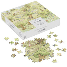 Load image into Gallery viewer, Disney Winnie the Pooh Hundred Acre Wood Map 1000-Piece Puzzle