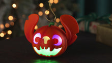 Load and play video in Gallery viewer, Disney Lilo & Stitch Spooky Stitch Jack-o'-Lantern Ornament With Light