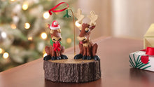 Load and play video in Gallery viewer, Merry Kiss-Moose Musical Ornament With Motion