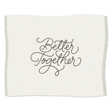 Load image into Gallery viewer, Better Together Embroidered Throw Blanket, 80x60