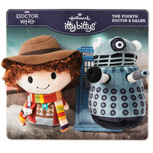 Load image into Gallery viewer, itty bittys® Doctor Who The Fourth Doctor and Dalek Plush, Set of 2