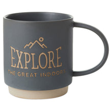 Load image into Gallery viewer, Explore Indoors Funny Mug, 16 oz.