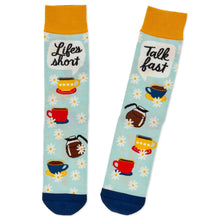 Load image into Gallery viewer, Gilmore Girls Life's Short, Talk Fast Crew Socks