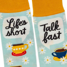 Load image into Gallery viewer, Gilmore Girls Life's Short, Talk Fast Crew Socks