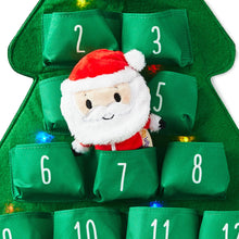 Load image into Gallery viewer, itty bittys® Santa Plush and Musical Christmas Countdown Calendar With Light
