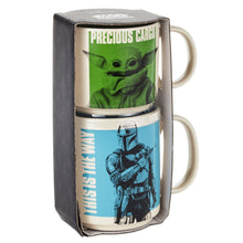 Load image into Gallery viewer, Star Wars: The Mandalorian™ and Grogu™ Adult and Child Stacking Mugs, Set of 2