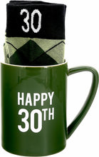Load image into Gallery viewer, Happy 30th - 18 oz Mug and Sock Set
