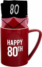 Load image into Gallery viewer, Happy 80th - 18 oz Mug and Sock Set
