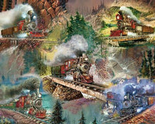 Load image into Gallery viewer, Thrilling Trains 1000 Piece Jigsaw Puzzle
