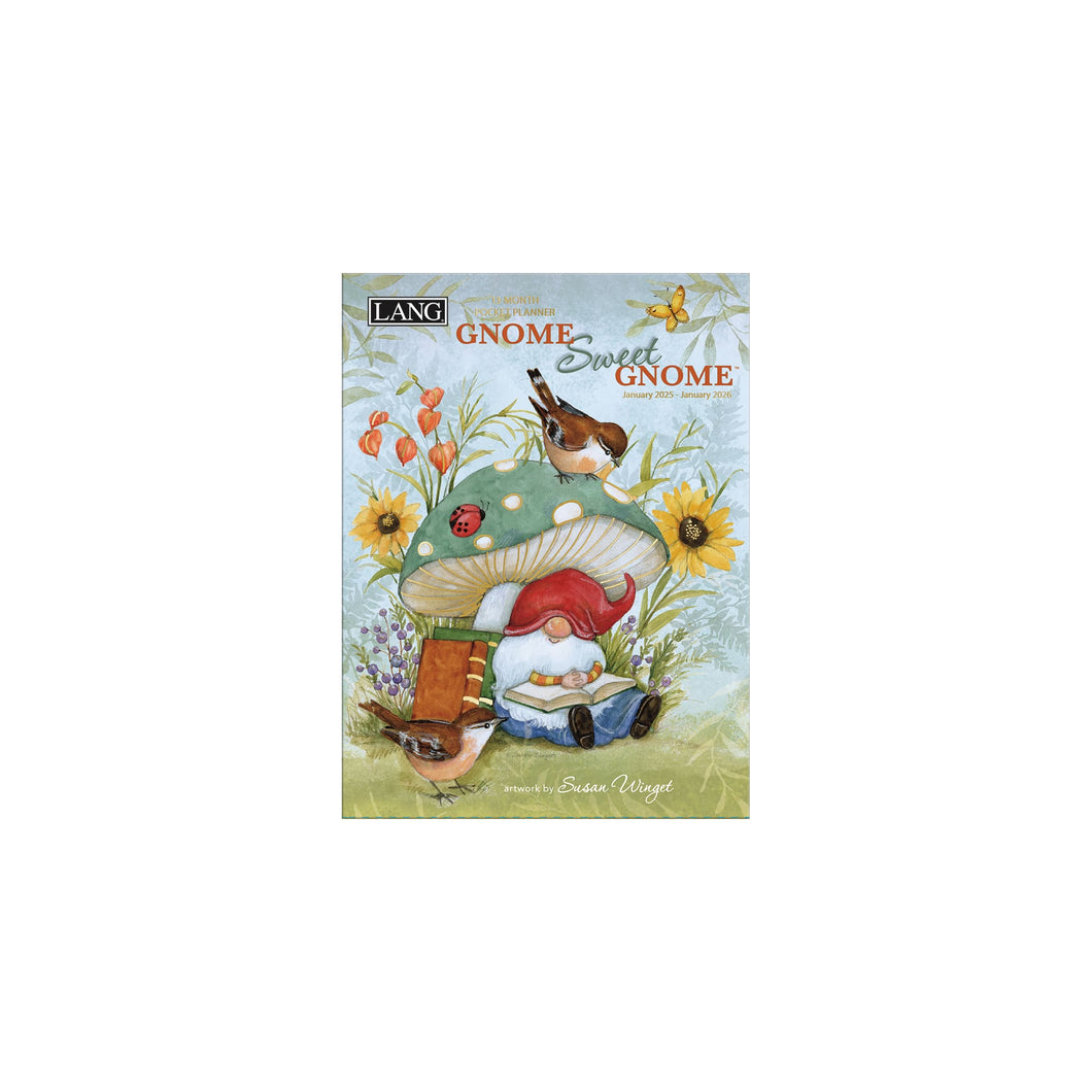 Gnome Sweet Gnome 2025 Monthly Pocket Planner by Susan Winget