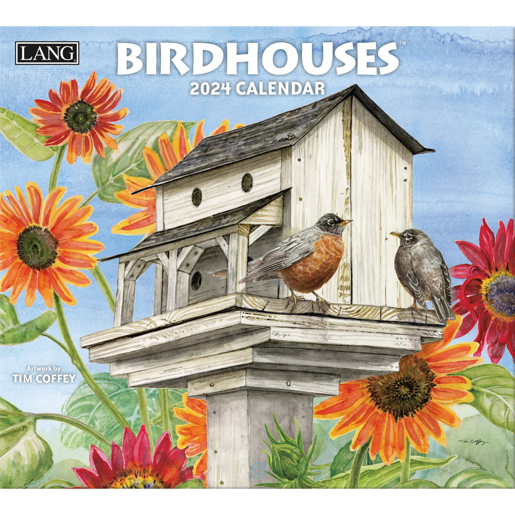 Birdhouses 2024 Wall Calendar