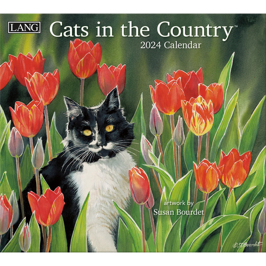 The Cats in the Country 2024 Wall Calendar