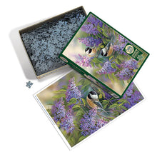 Load image into Gallery viewer, Chickadees and Lilacs | 1000 Piece
